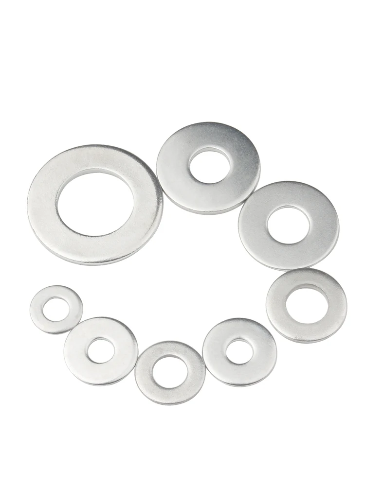 Carbon Steel Galvanized Round Shape Gasket Flat Shim M6 Aluminum