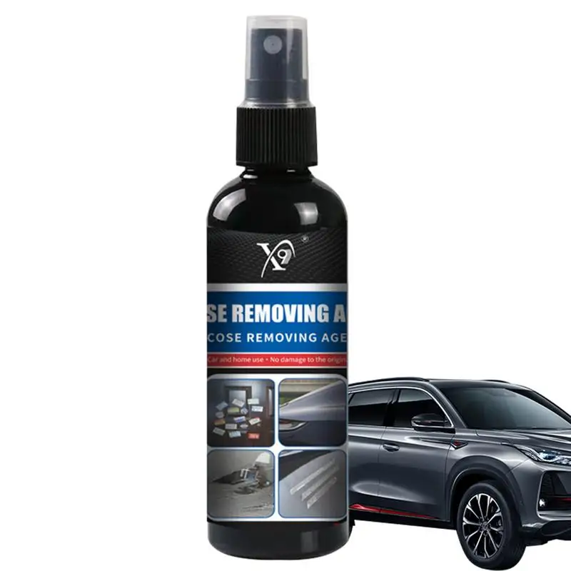 Adhesive Remover Spray Metal Wood Car Emblem And Label Removal Car Label Remover Safe For Glass Advertising Sticker Glue Remover multi purpose cleaning plastic scraper film tool glass descaling and glue removal small scraper film cleaning