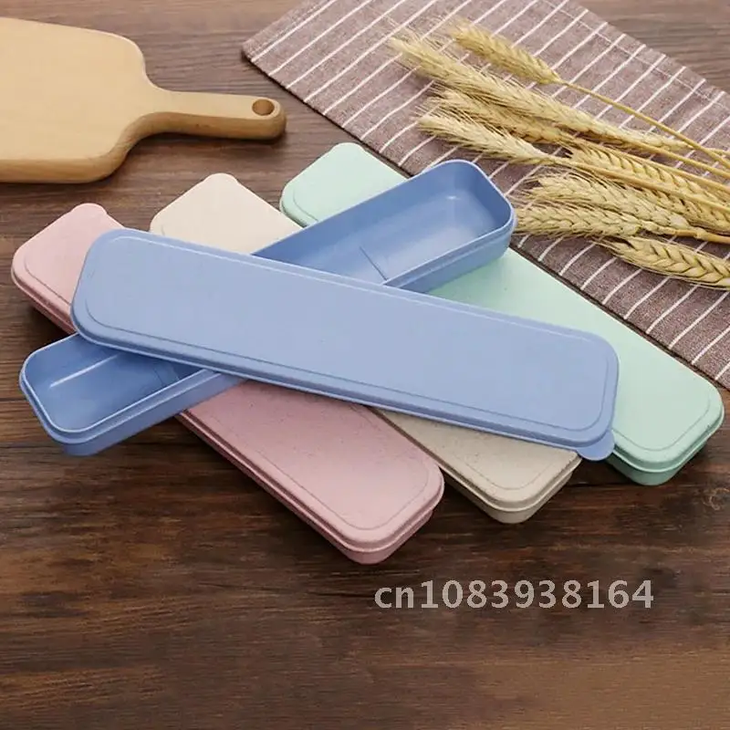 

Eco-Friendly Portable Cutlery Storage Box Picnic Spoon Chopstick Container Travel Utensil Case Food Grade Dinnerware