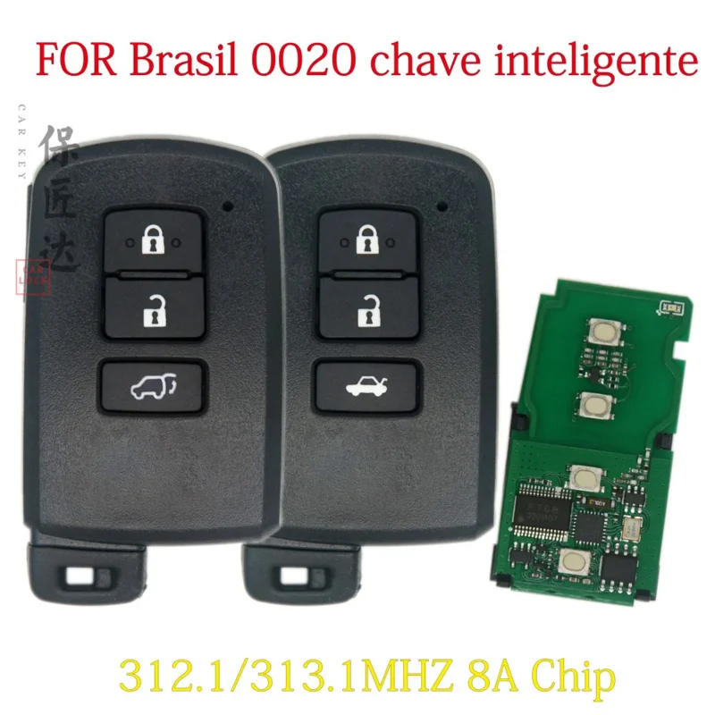 

BaoJiangDd car key Fit For BRAZIL 15-18 Corolla Camry RAV4 281451-0020"G" 8A Keyless Remote key BRAZIL 0020 Smart remote