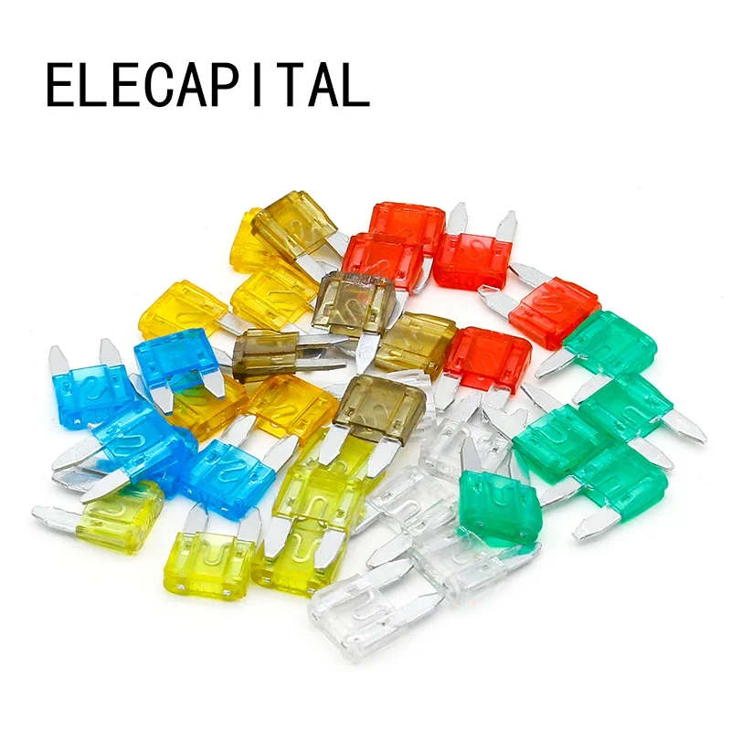 Car Fuse Kit 35pcs MIXED Mini Blade Fuse AUTO Car 5 7.5 10 15 20 25 30 AMP