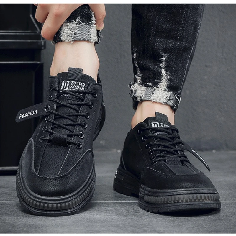 Men's Casual Shoes Four Seasons 2026 Soft-sole Non-slip Outdoor Work Shoes Flat  Fashion Comfort Youth Joker Walking