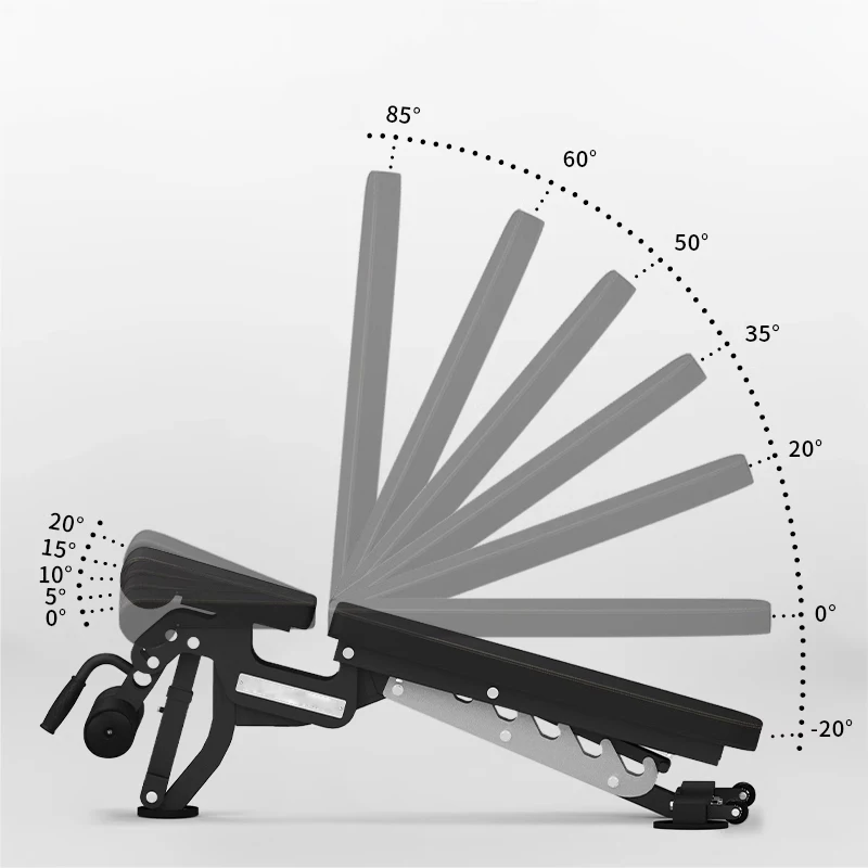 Negative angle fitness dumbbell bench adjustable bench commercial press men's fitness home supine board