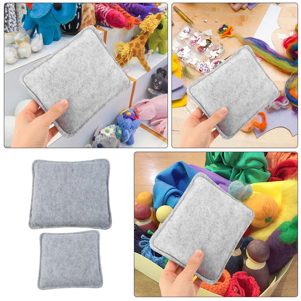 2 Pcs Felt Pad Needle Felting Mat Craft Toolkit Diy Package Household Felting Bases Outdoor Cushions Crafts Sewing