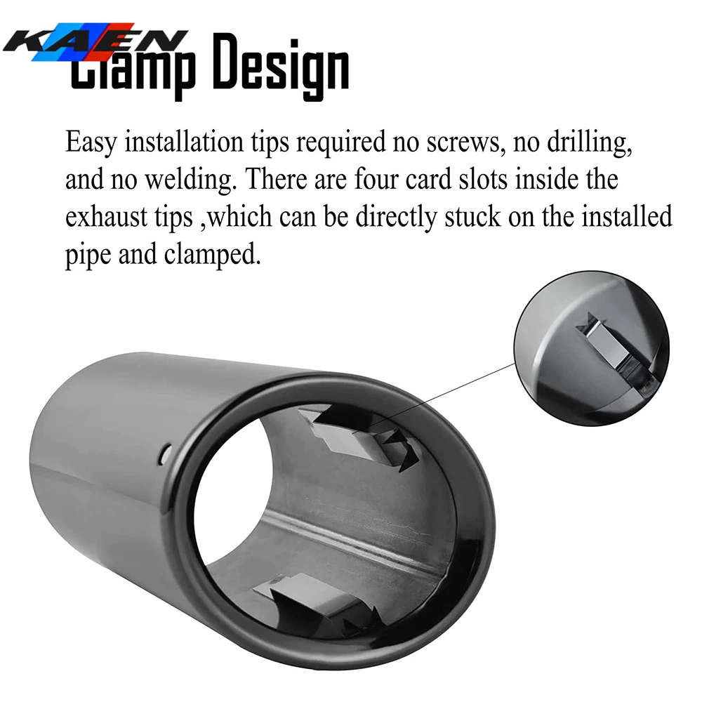 Car Exhaust Tail Pipe Cover VW Tiguan Volkswagen Passat B7 CC 2pcs Auto Accessories Audi A4 B8 A3 A1 Q5 car exhaust tail pipe