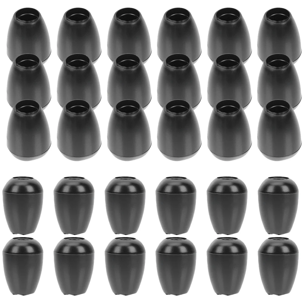 15 Pcs Black Stethoscope Earplugs Silicone Earbuds Soft Sealing Ear Tips Replacement Stethoscope Accessories Health