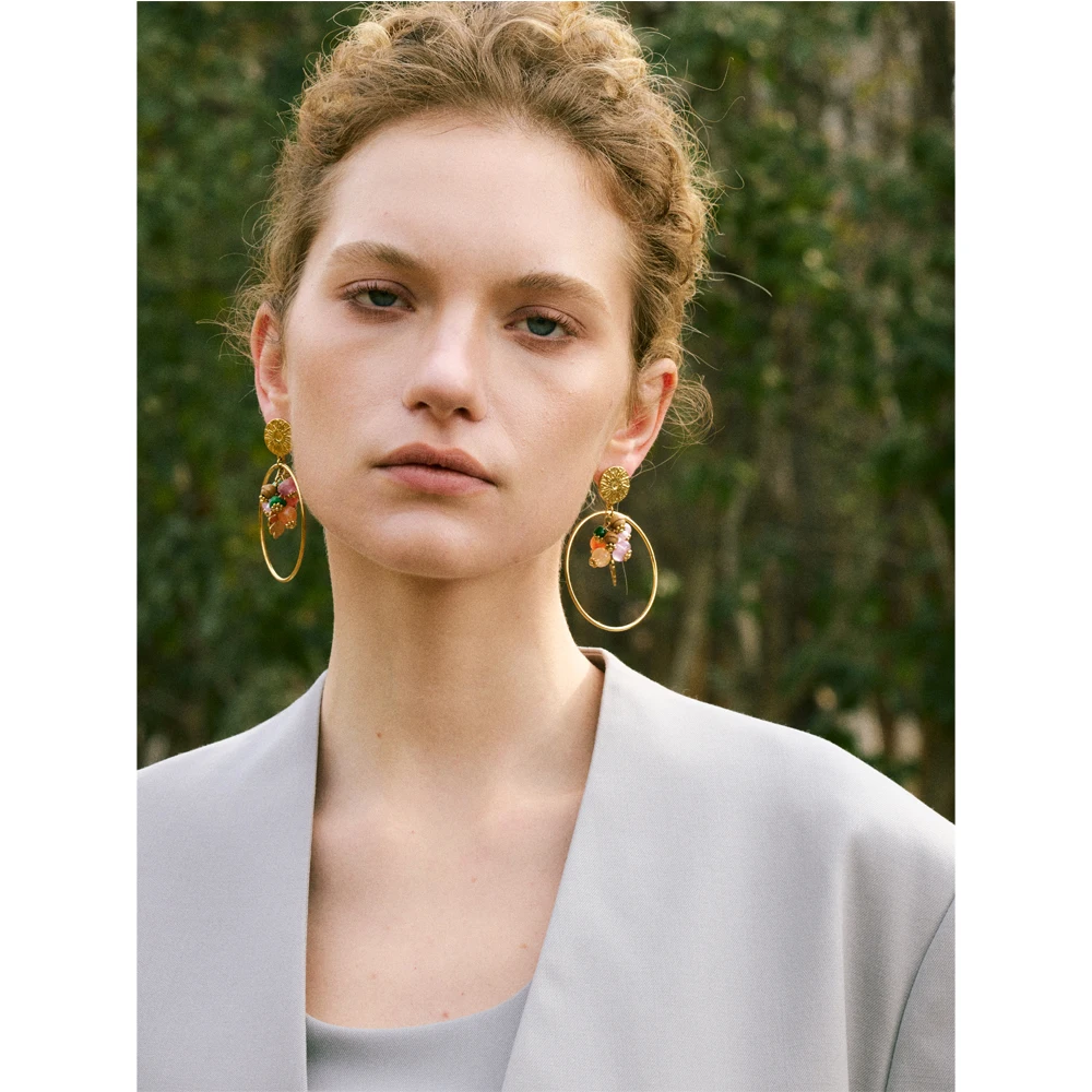 Yhpup Earrings Gold Plated