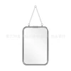 Square Modern Minimalist Metal Trifold Mirror Stainless Steel Wall Mounted Mirror Bathroom Dressing Table Decorative Mirror 6