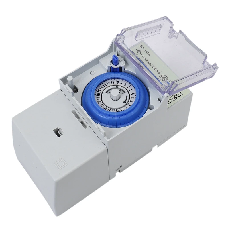 

8X SUL181H Mechanical Timer 24 Hours Time Switch Relay Electrical Programmable Timer 24 Hour Din Rail Timer Switch