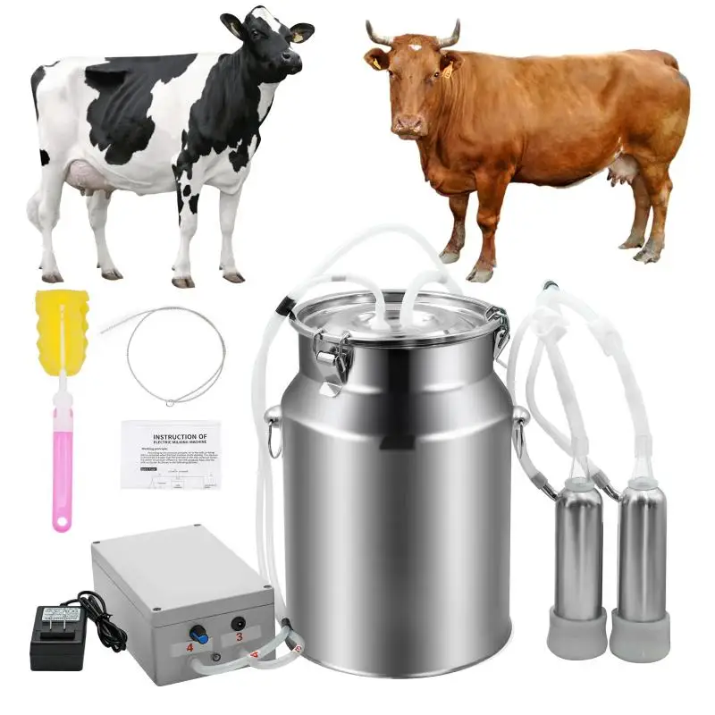 New10LPulsationCowGoatMilkingMachine220VCattlePulsating