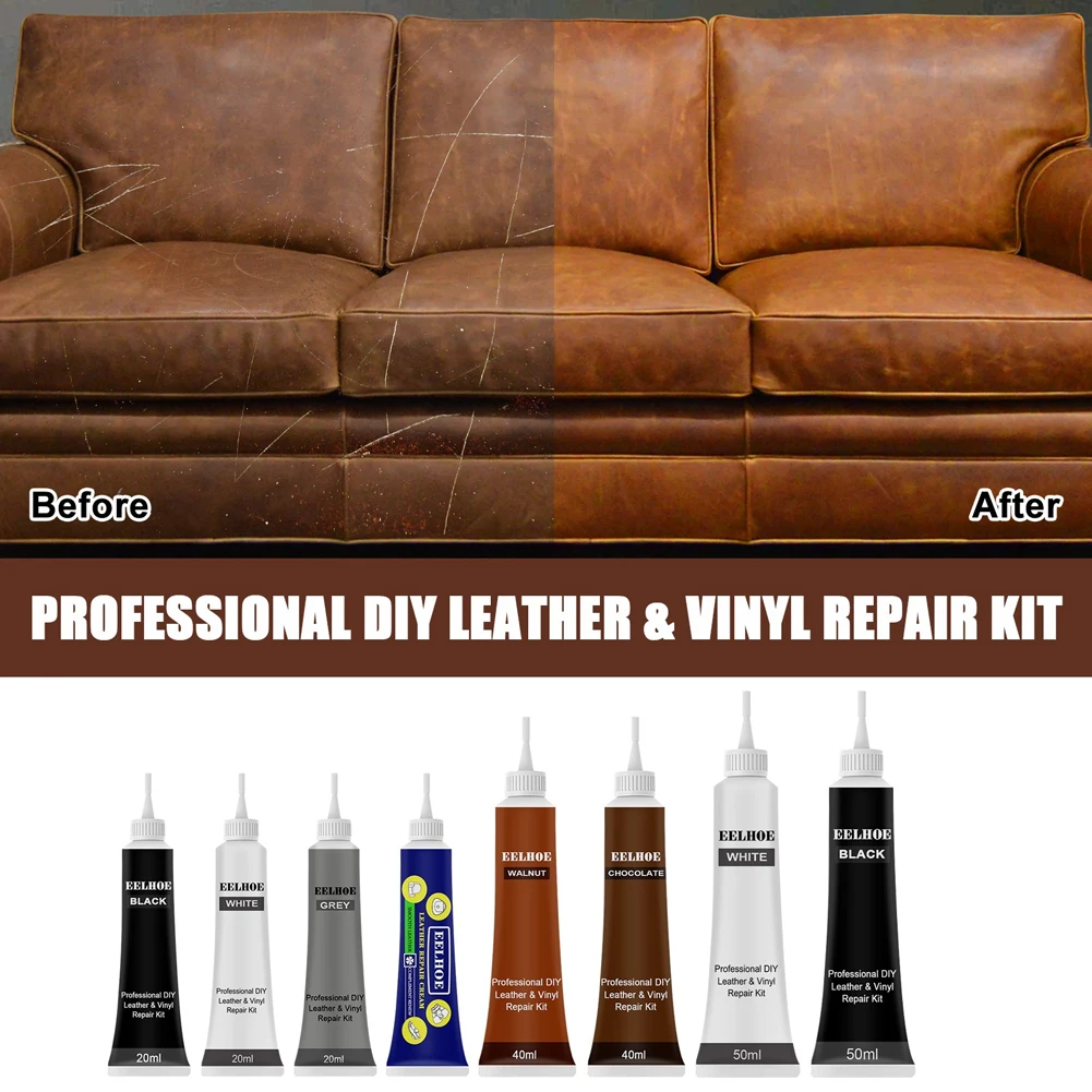 Car Repair Scratches Crack 20ML/40ML/50ML Repair Paste Restore Lustre Sofa Leather Colour Cream for Sofa Furniture Jacket