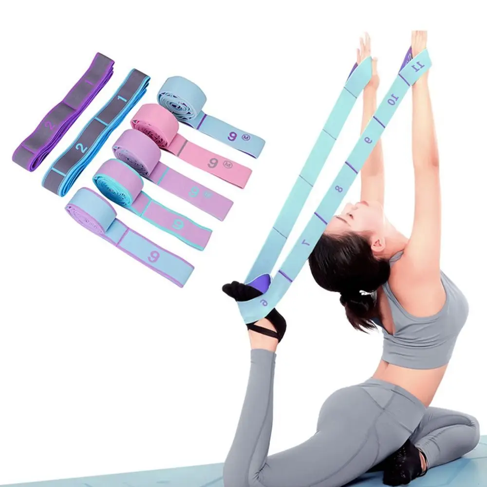 Enhanced Yoga Stretching Belt with Adjustable Resistance and Grid System