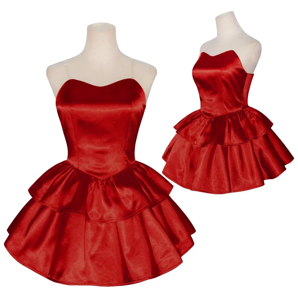 Generic Red Strapless Tube Dress Costume for Women (Unofficial)