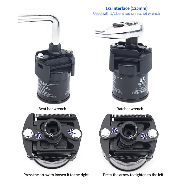 Universal ölfilterschlüssel werkzeug 60–100 Mm Autoreparatur