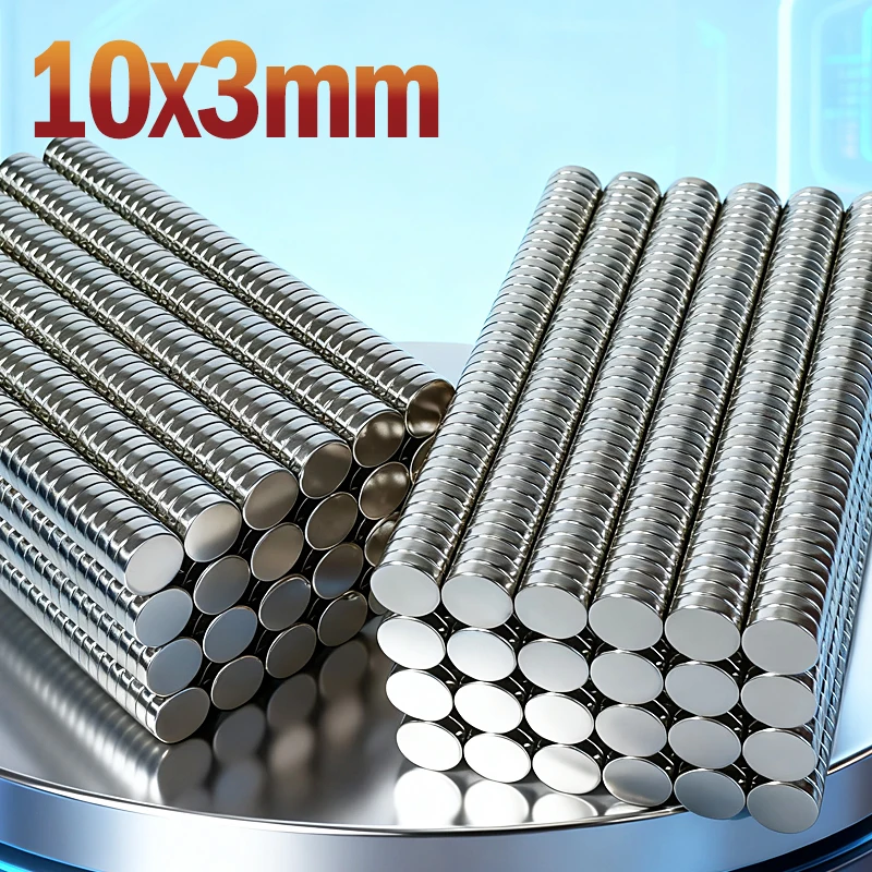 Round Neodymium Magnets - Strong 10x3mm Permanent Magnetic Discs (10-200 Pieces)