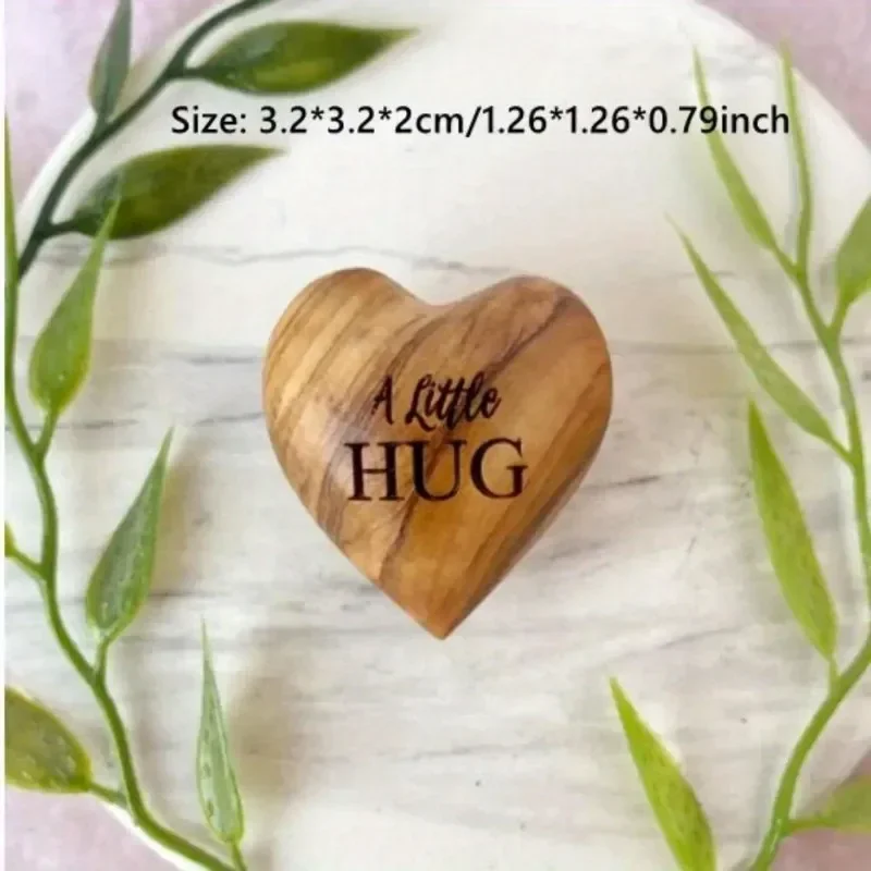 Set Di 3 Cuori Tascabili In Vetro – "Holding Heart" – Portafortuna E Regalo Emotivo Per Amici E Famiglia