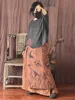Women Linen Patchwork Skirts Ladies Loose Skirt Female 2025 Skirt Spring Autumn Summer Skirts 4