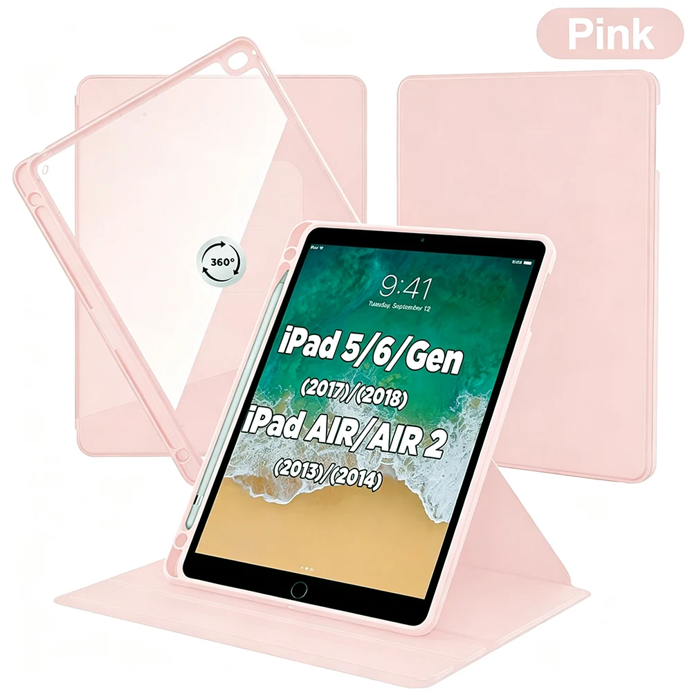 360° Rotating Smart Tablet Case, Premium Protection and Versatility