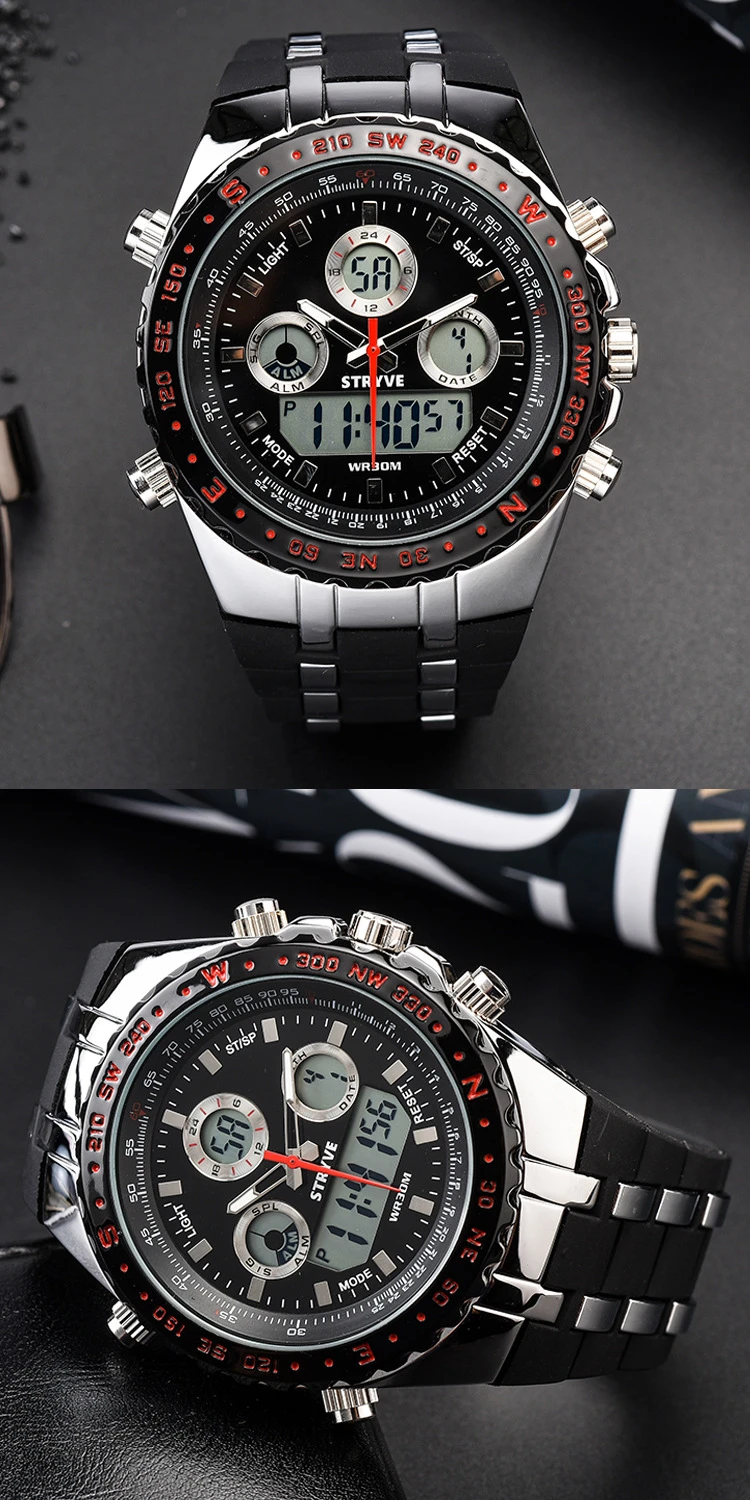 Fashion Sport Watch Men Waterproof Chronograph Casual Watches Alarm Clock Digital Watch Relogio Masculino