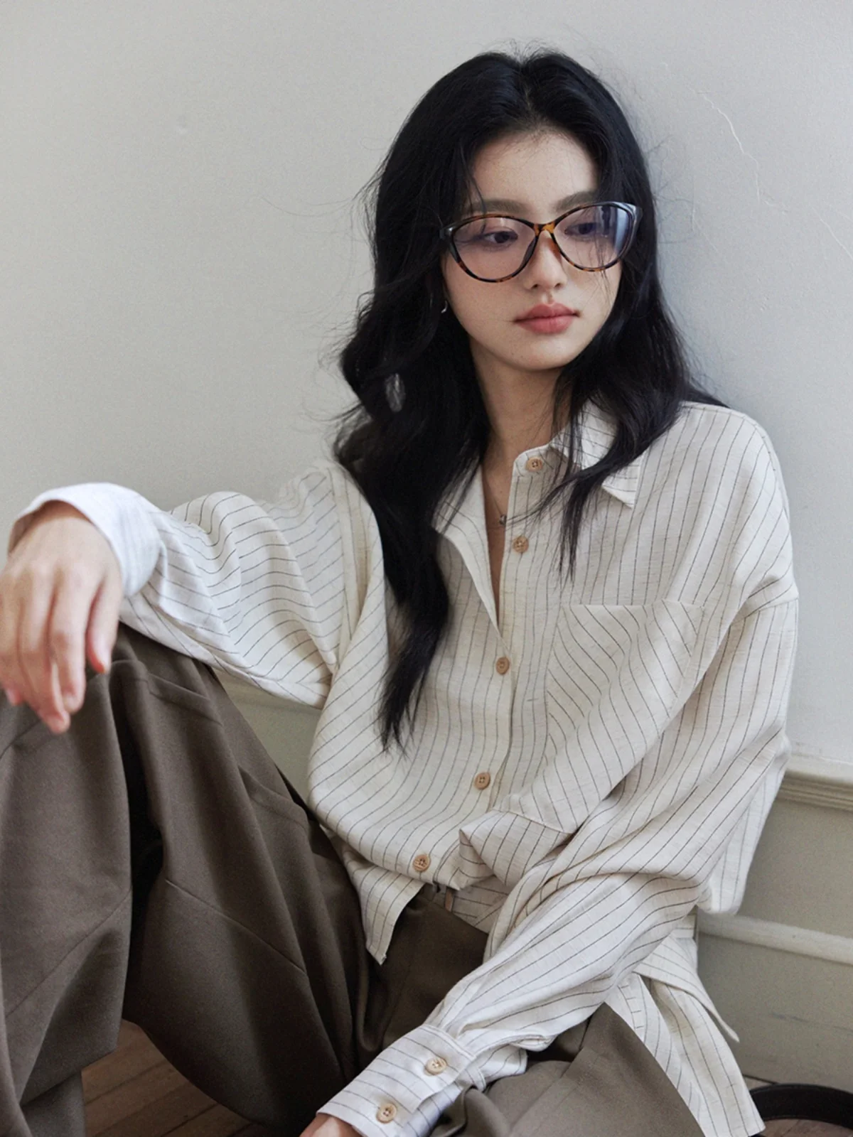 Elegant Vintage Long Sleeve Blouse - Autumn Collection