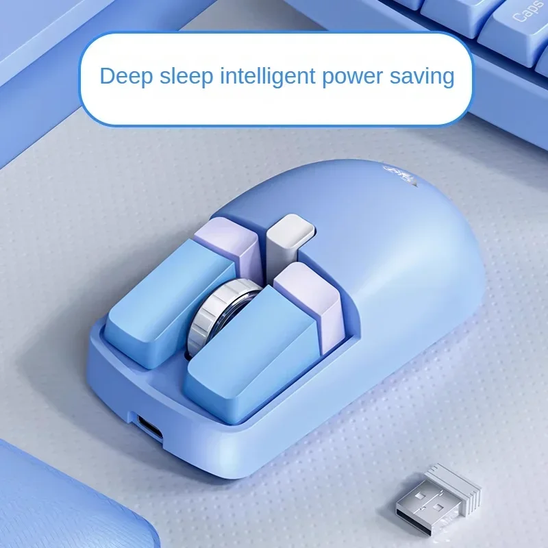 AULA SC320 Mini Wireless Mouse Dual-mode Bluetooth 2.4 Rechargeable Lightweight Ergonomic Mouse PC Laptop Gamer Acce
