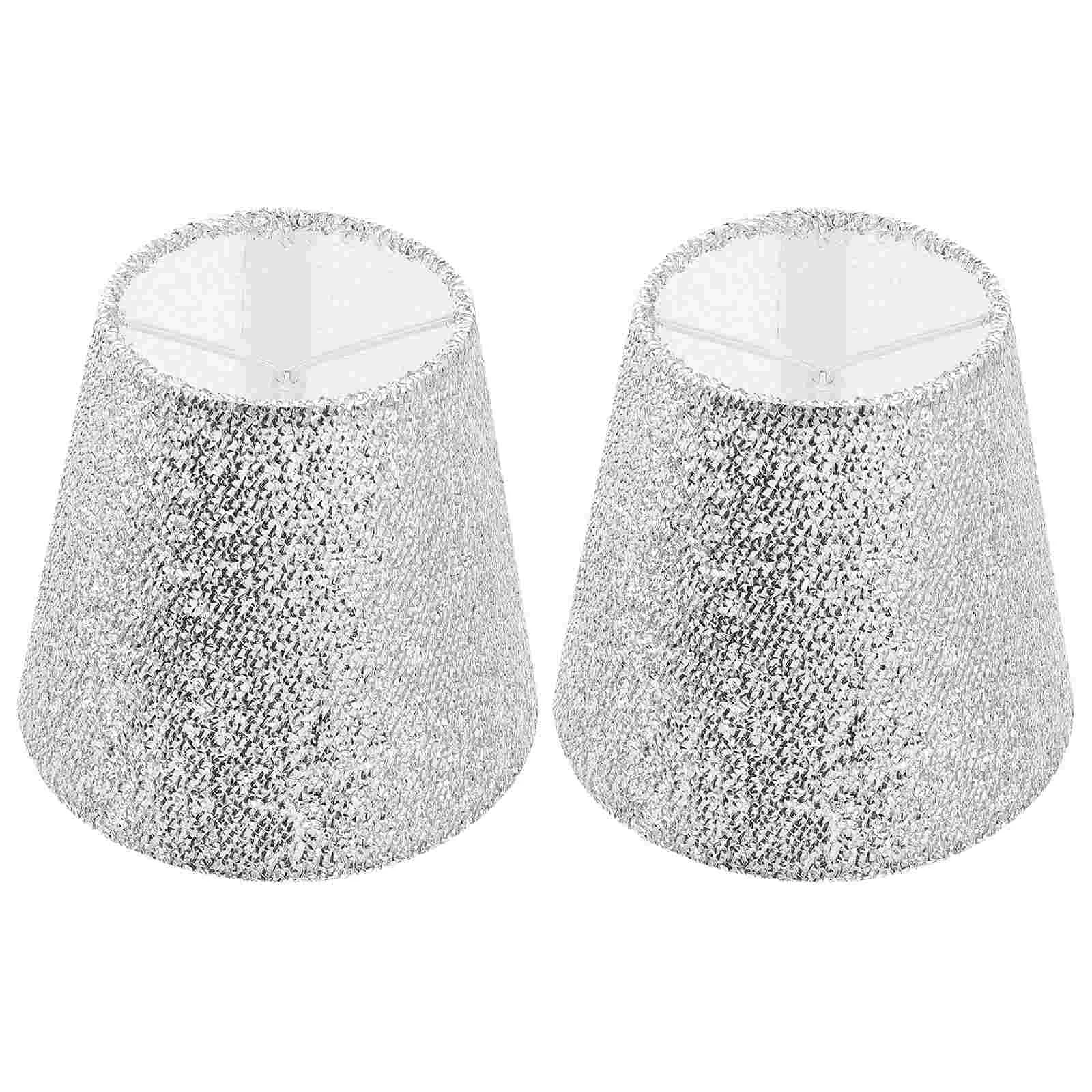 

2 Pcs Lampshade Cloth Creative Bedroom Light Bulb Dustproof Desk Table Dust-proof Accessory