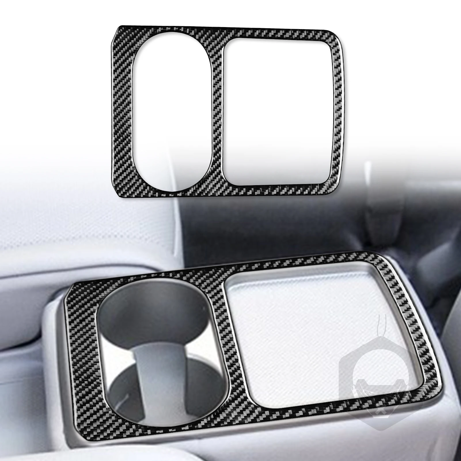 

Декоративная рамка для заднего дренажа, наклейка на обложку для Subaru Forester 2008-2012, аксессуары для салона автомобиля, углеродное волокно