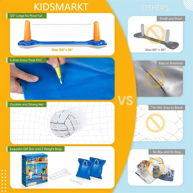 ความบันเทิงทางน้ําสําหรับผู้ใหญ่ขาตั้งวอลเลย์บอลพอง-ขาตั้งบาสเกตบอลพอง-เหมาะสําหรับฤดูร้อนสระว่ายน้ํา Water Event Party 5