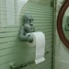 Easter Island Moai Tissue Holder Wall Mounted Resin Statue Toilet Paper Holder Moai Statue Bathroom Tissue Holder 5