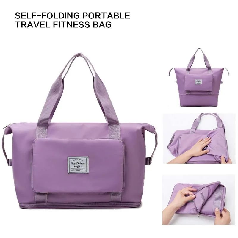 

Foldable Female Short Distance Portable Large Capacity Maternity Storage Travel Duffel Fitness Bag