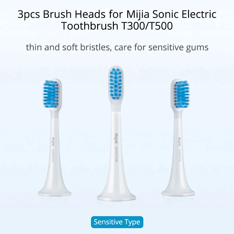 1 /2PCS 100% Xiaomi Mijia Electric Toothbrush Head for T300&T500 Smart Acoustic Clean Toothbrush heads 3D Brush Head Combines