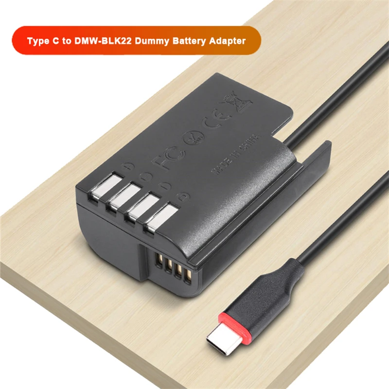 tipo c para Dmw-blk22 Dummy Bateria Alimentação dc Adaptador ac Carregador de Câmera Lumix g9 Dc-s5k Dc-s5 Gh5s Gh5 ii Gh6 Gh4 Gh3