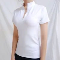 2024 Fashion Horse Riding Clothes T-Shirt Women Tee Tops Horse Back Rider Equestrian Short Sleeve Clothing Equipment 1