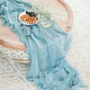2PCS Olive Moss Green Gauze Semi-Sheer Table Runner Cheesecloth Tablecloth for Wedding Party Bridal Shower Boho Table Decor 4