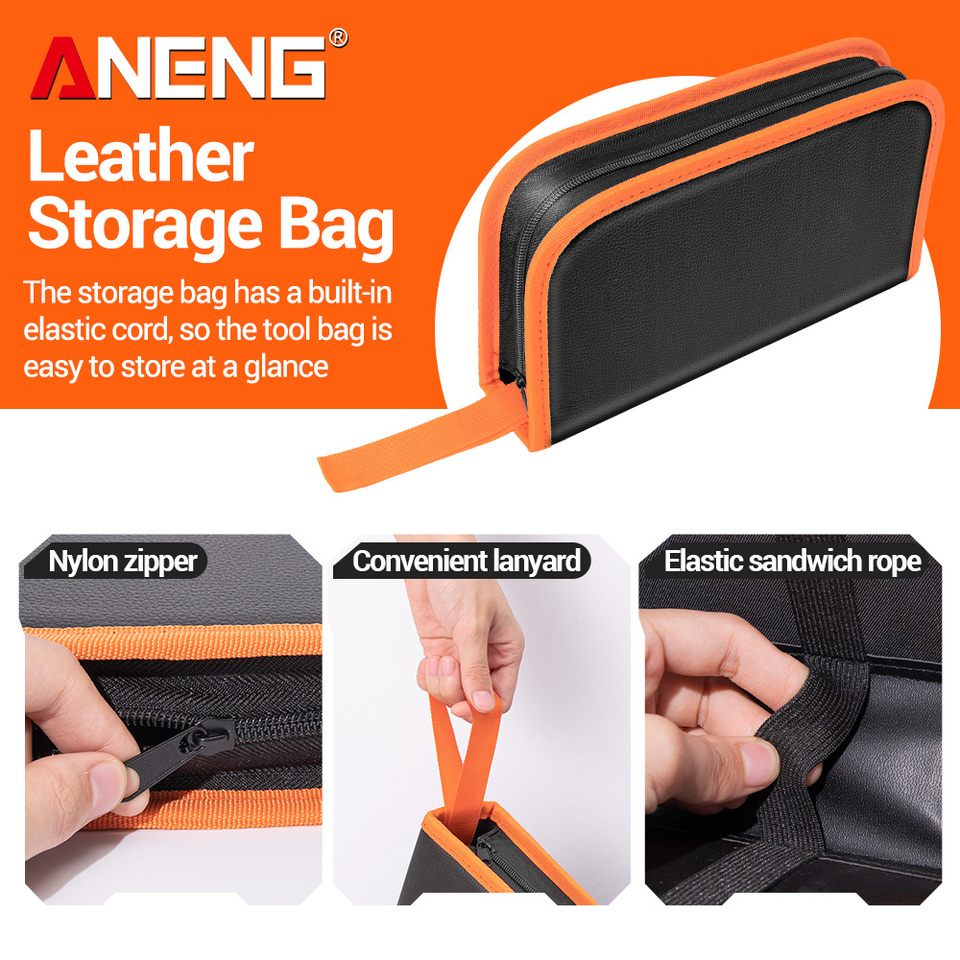 ANENG Electric Soldering Iron Accessories Multifunctional Electronic Profession Repair Welding Tools Kit Bag
