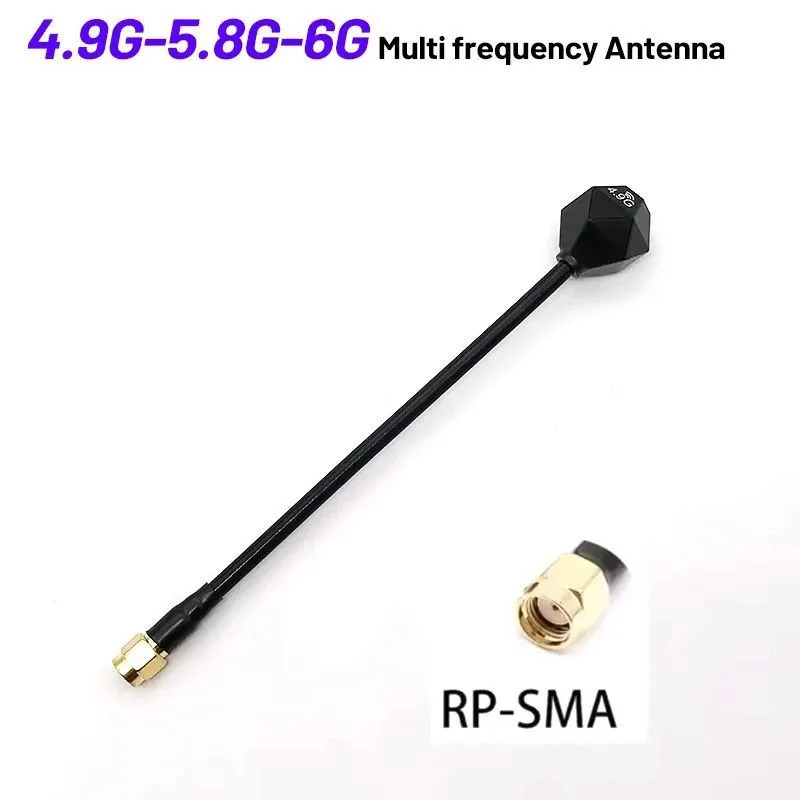 4.9GHz 5.8GHz Antenna RHCP SMA RPSMA 3dBi Gain Omnidirectional FPV Antenna 152mm for RC Long Range Drone Model Part