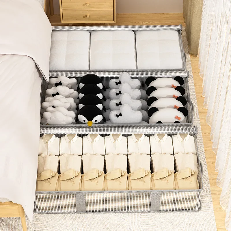 Foldable Storage Bags PVC Transparent Large Capacity Clothing Wardrobe Storage Bag Wear-resistant Dustproof Moisture-proof 3