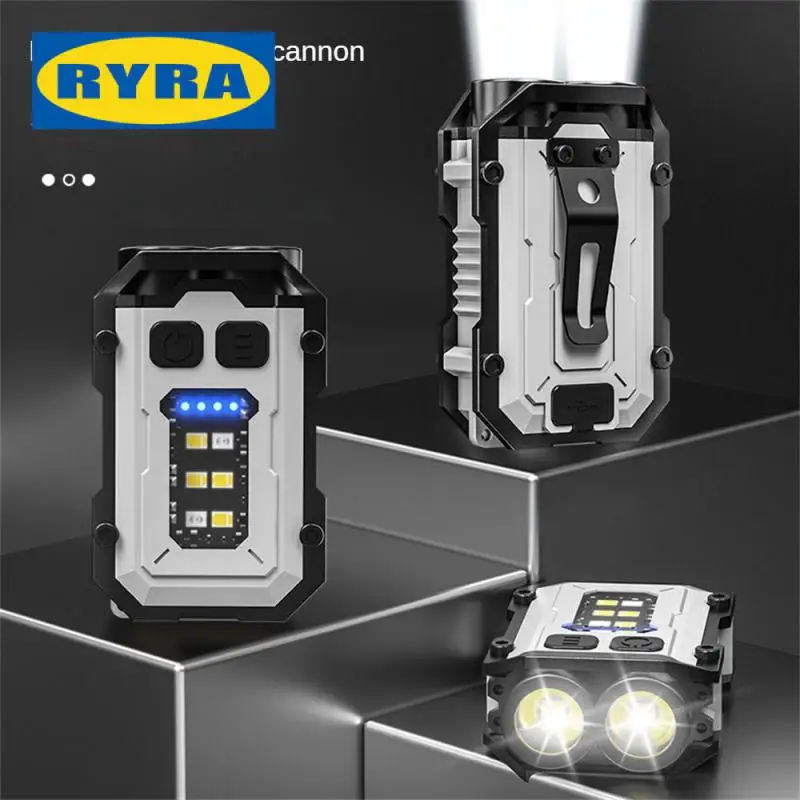 

Фонарики XAIOMI EDC с брелоком, маленькие фонарики с USB-портом Type-C, магнитная Рабочая вспышка, Фонарь для рыбалки и кемпинга