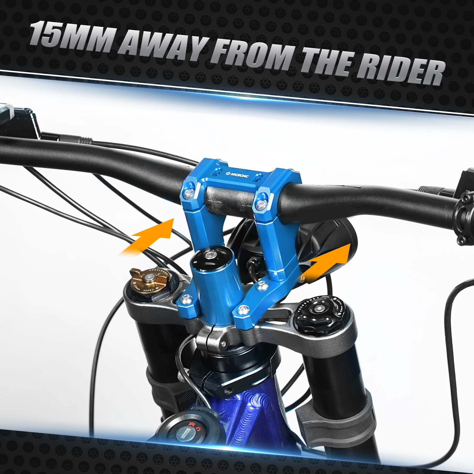 NICECNC Für Sur-Ron Surron Light Bee X S L1E Segway X160 X260 Vorderlenker Bar Riser Halterung Gabel Suspension Core – Detail 8