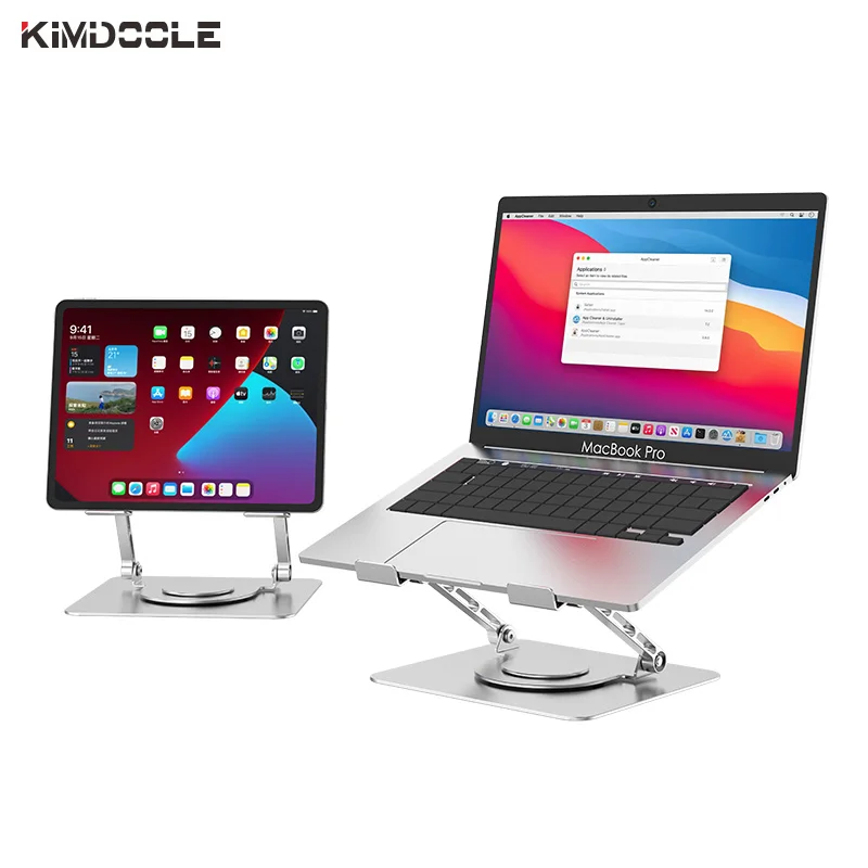 Suporte para Laptop de Alumínio Dobrável Suporte para Notebook Ajustável Portátil Mesa para Macbook Acessórios para Tablet - Imagem 3
