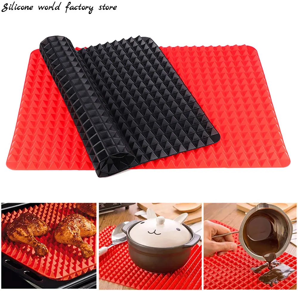 Silicone world Silicone Multifunctional BBQ Pizza Mat Microwave Oven