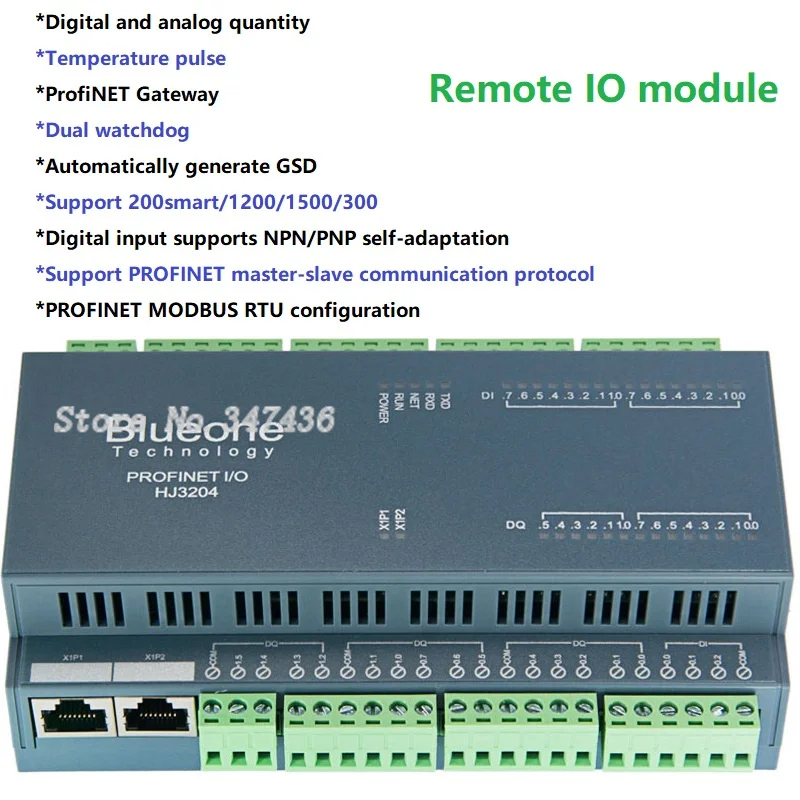 Profinet Distributed Remote Io Module Supports 200smart1200 1500 Hj3204 ...