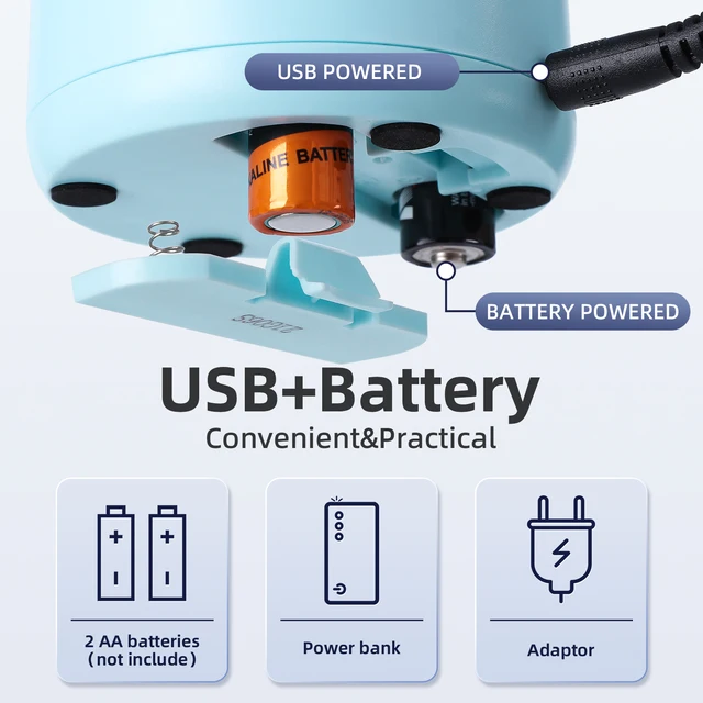 Tenwin 귀여운 전기 연필 샤프너, 자동 샤프닝, 학교 사무실 용품, 귀여운 문구, 6-8mm 컬러 펜, 무료 배송