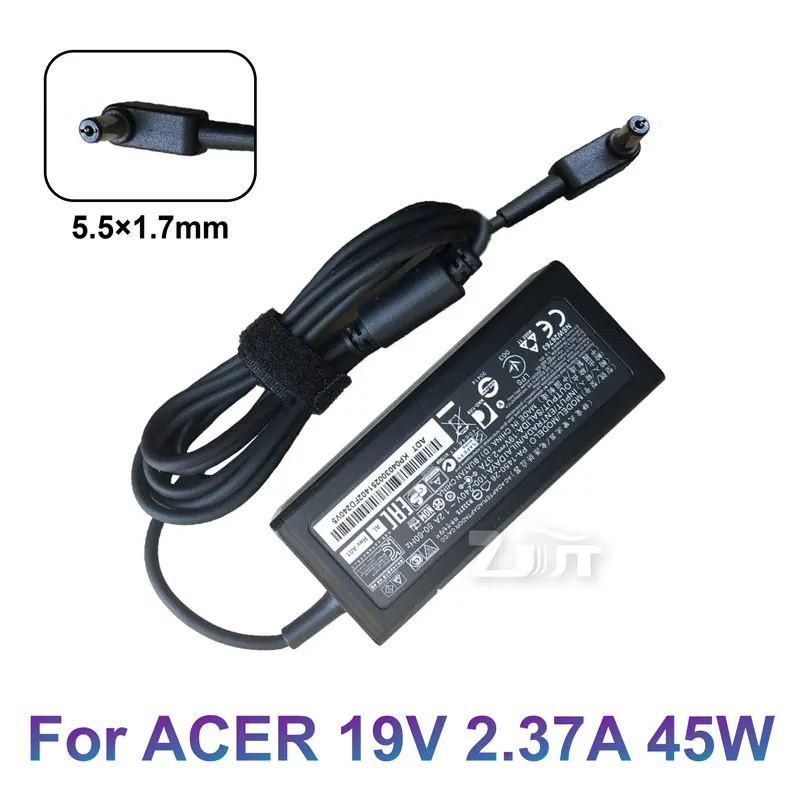 Chargeur pour PC Portable Acer Aspire ES1-111 / ES1-111M / ES1-131 / ES1-311 / ES1-331 / ES1-411 / ES1-421 / ES1-431 / ES1-512 / ES1-531 Series - 19V 2.37A - 5.5 x 1.7mm