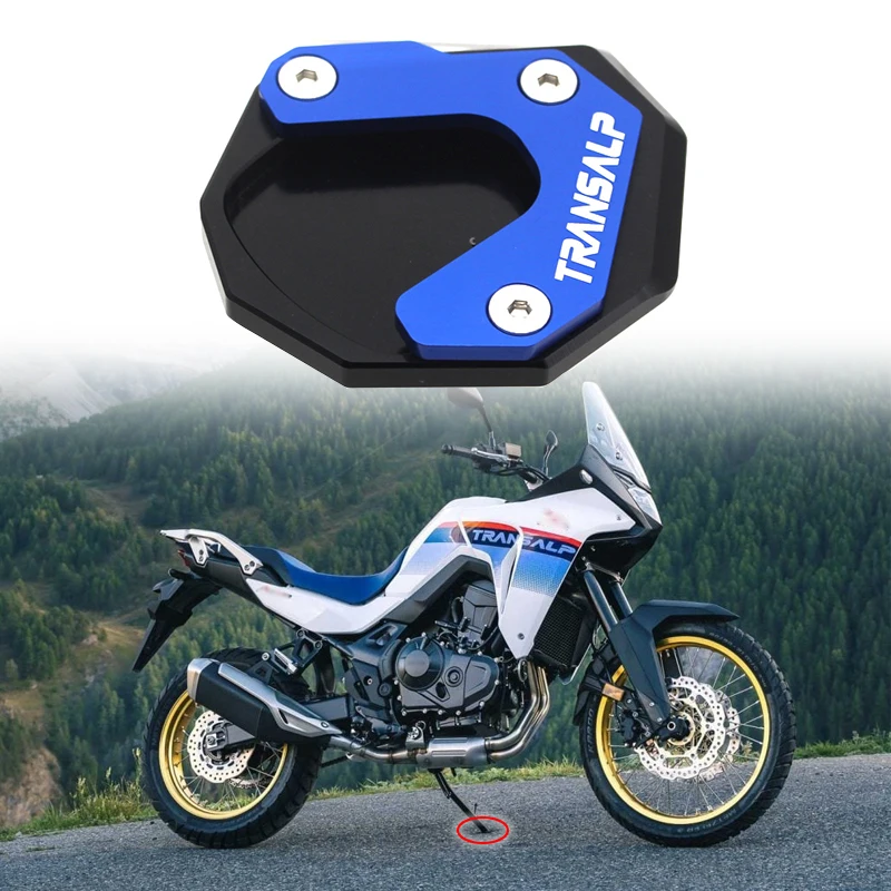 

For Honda TRANSALP XL750 XL 750 2023 Foot Side Stand Pad Plate Kickstand Enlarger Support Extension Motorcycle Accessories