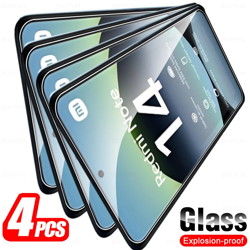 Premium Tempered Glass Screen Protector - 4 Pack Safety Armor Film