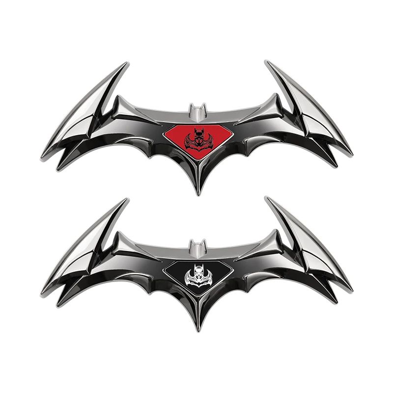 Metal Bat Logo Car Emblem Badge - Premium Auto Accessory Sticker