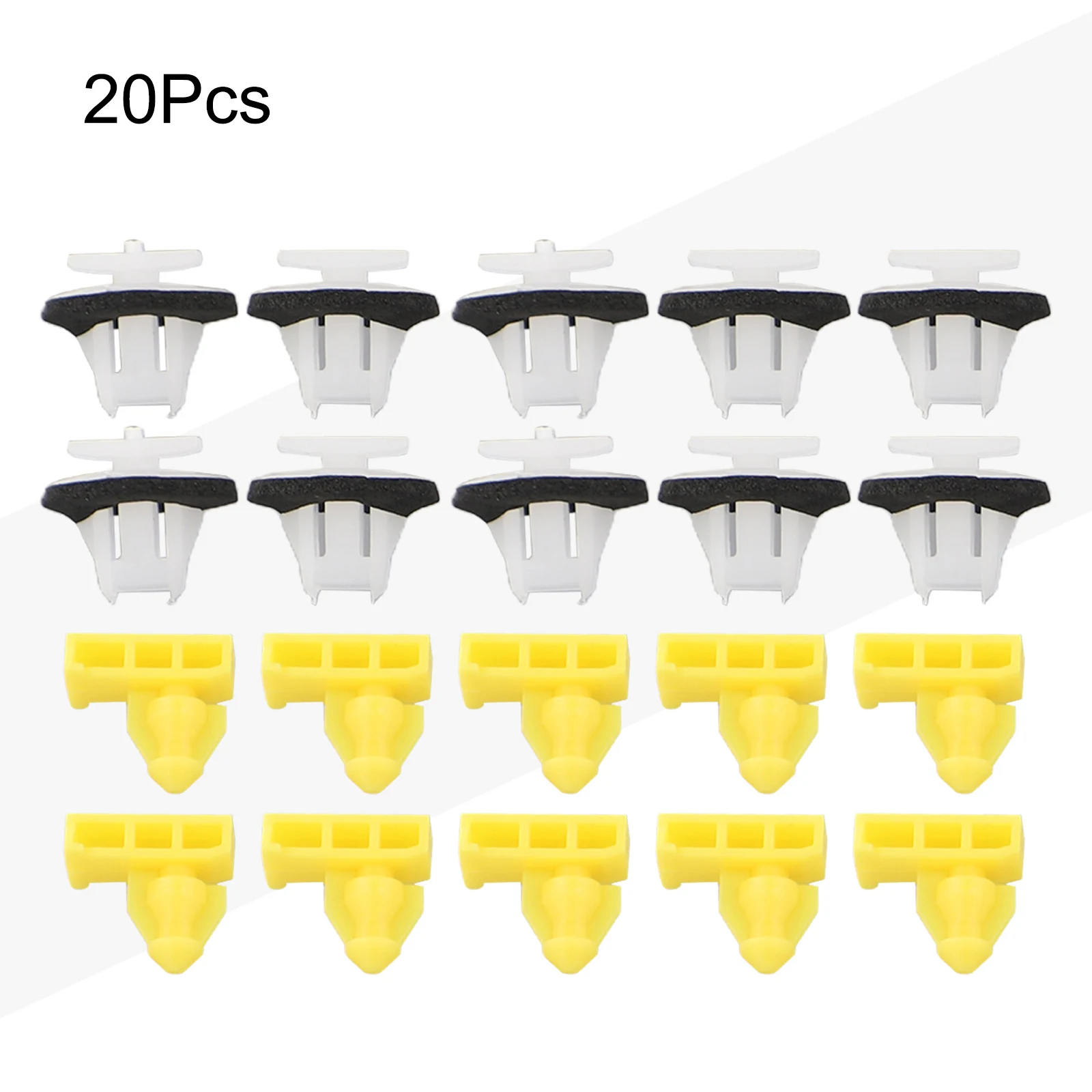 20PCS Moulding Clips Bumper Clips Door Panel ClipsSet For Nissan Juke 76882-JG10A / 76847-JG00A Automotive Goods
