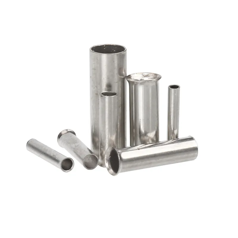 Tin-coated Copper Uninsulated Terminal Bootlace Ferrules Cord End Electrical Cable Crimp Connector For 0.5-6.0mm2 terminal connector wire connectors electrical connectors plug 600Pcs