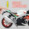 Scale 1:12 Aprilia RSV4 RR1000 Motorcycle Model Toy Alloy Diecast Shock Absorption Free Wheels Motor Models Boys Gift Decoration 4